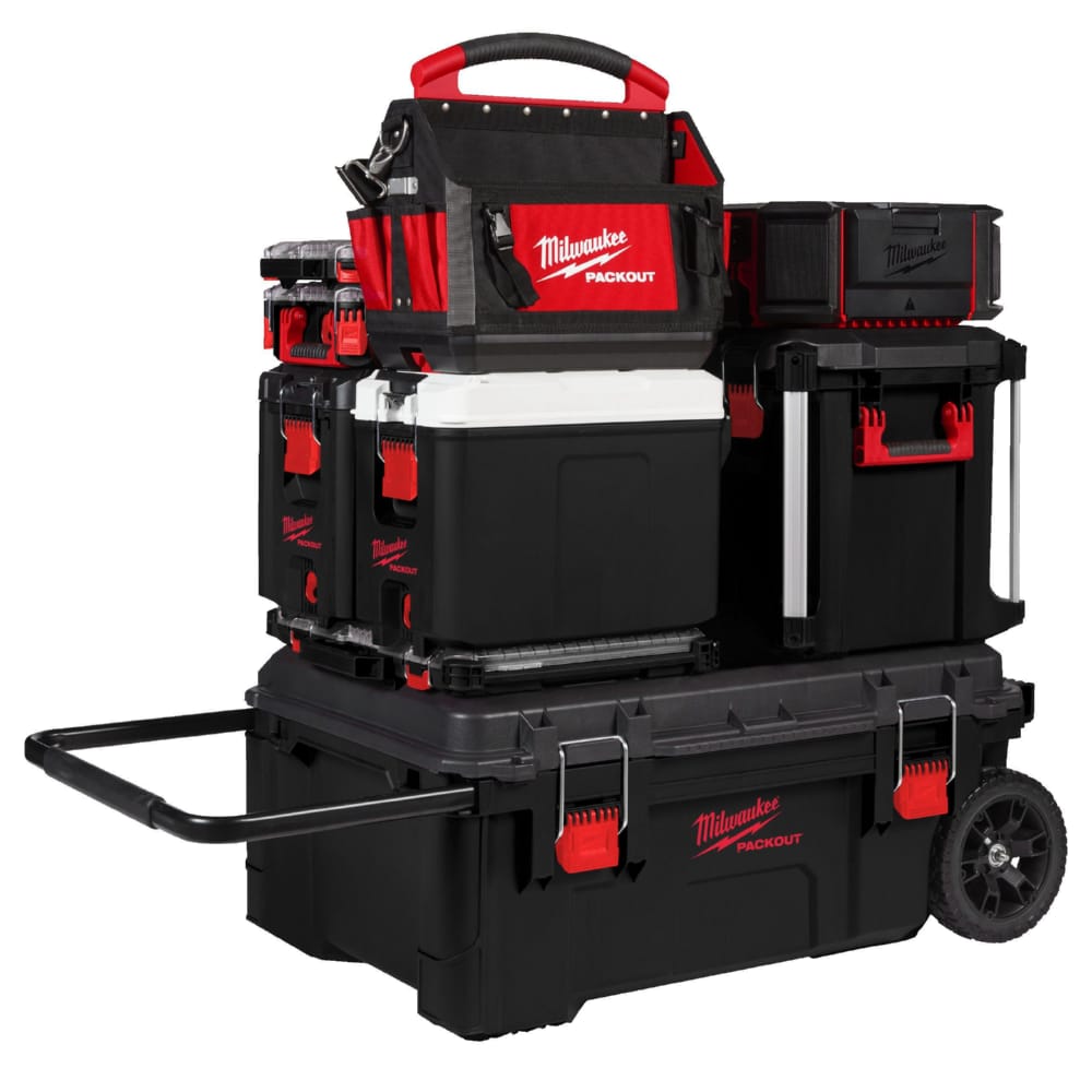 Кейс для инструмента на колесах XL PACKOUT MILWAUKEE, (965x609x401мм)