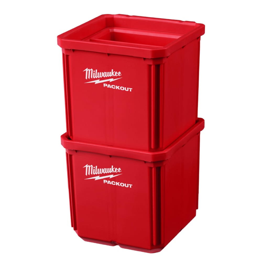 Контейнер для зберігання дрібних деталей 10x10см PACKOUT MILWAUKEE (46x102x102мм) (2шт)