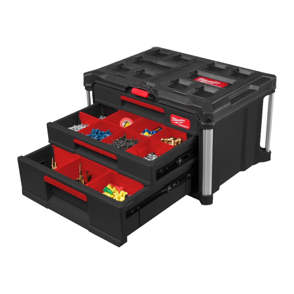 Ящик для інструменту з 4-ма висувними відсіками PACKOUT MILWAUKEE DRAWER BOX (560x410х363мм)