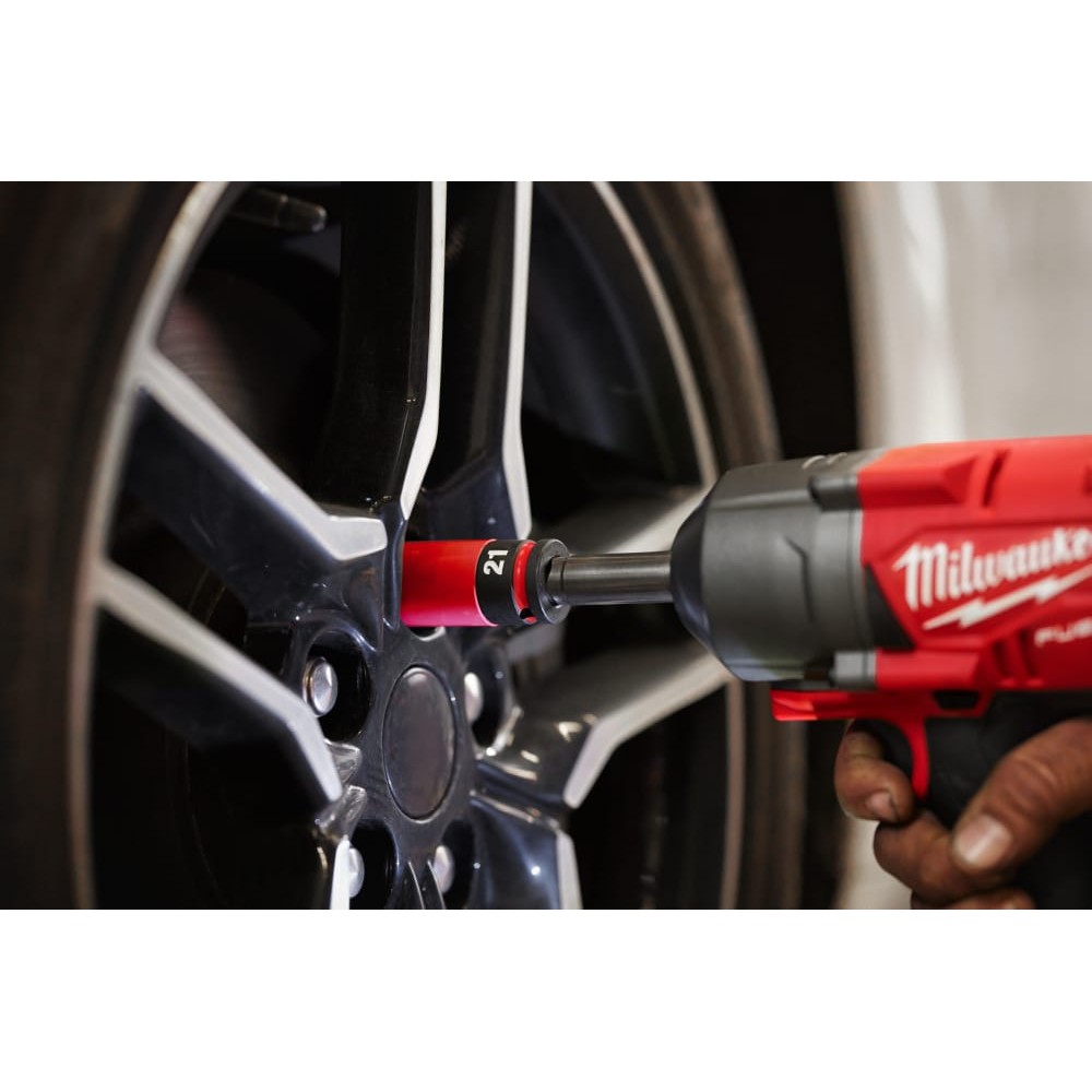 Набір головок ShW 1/2'' MILWAUKEE, Automotive подовжених на планці (17/19/21мм)