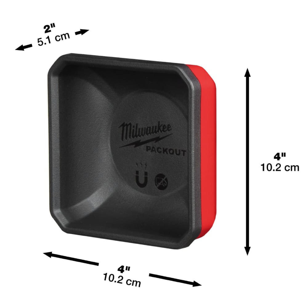Тарілка магнітна PACKOUT MILWAUKEE (100x100x45мм)