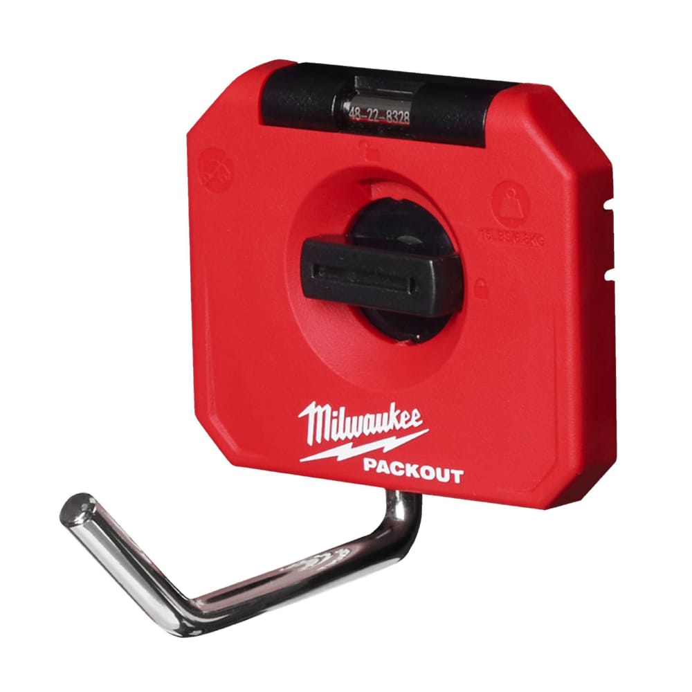 Тримач гачок одинарний PACKOUT MILWAUKEE SMALL SINGLE STRAIGHT HOOK (98x98x120мм)