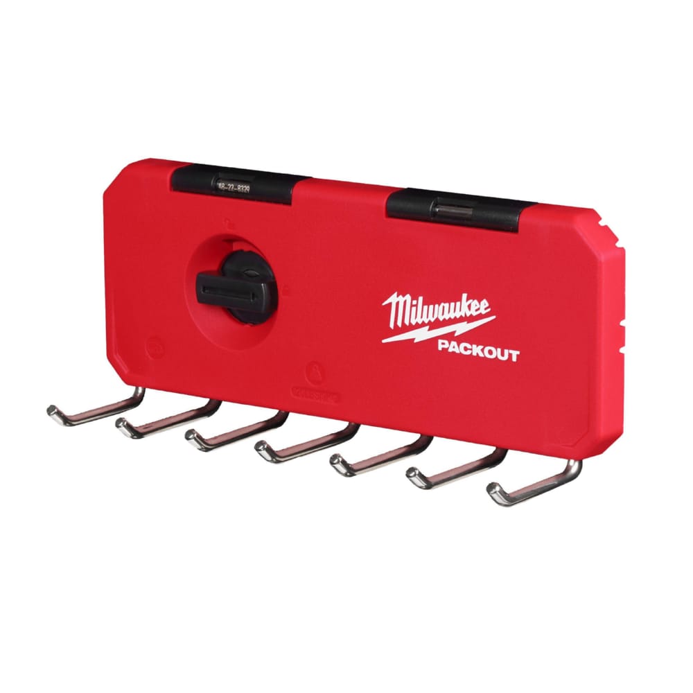 Держатель для ключей PACKOUT MILWAUKEE SMALL HOOK ROW (7 крючков) (100x232x77мм)