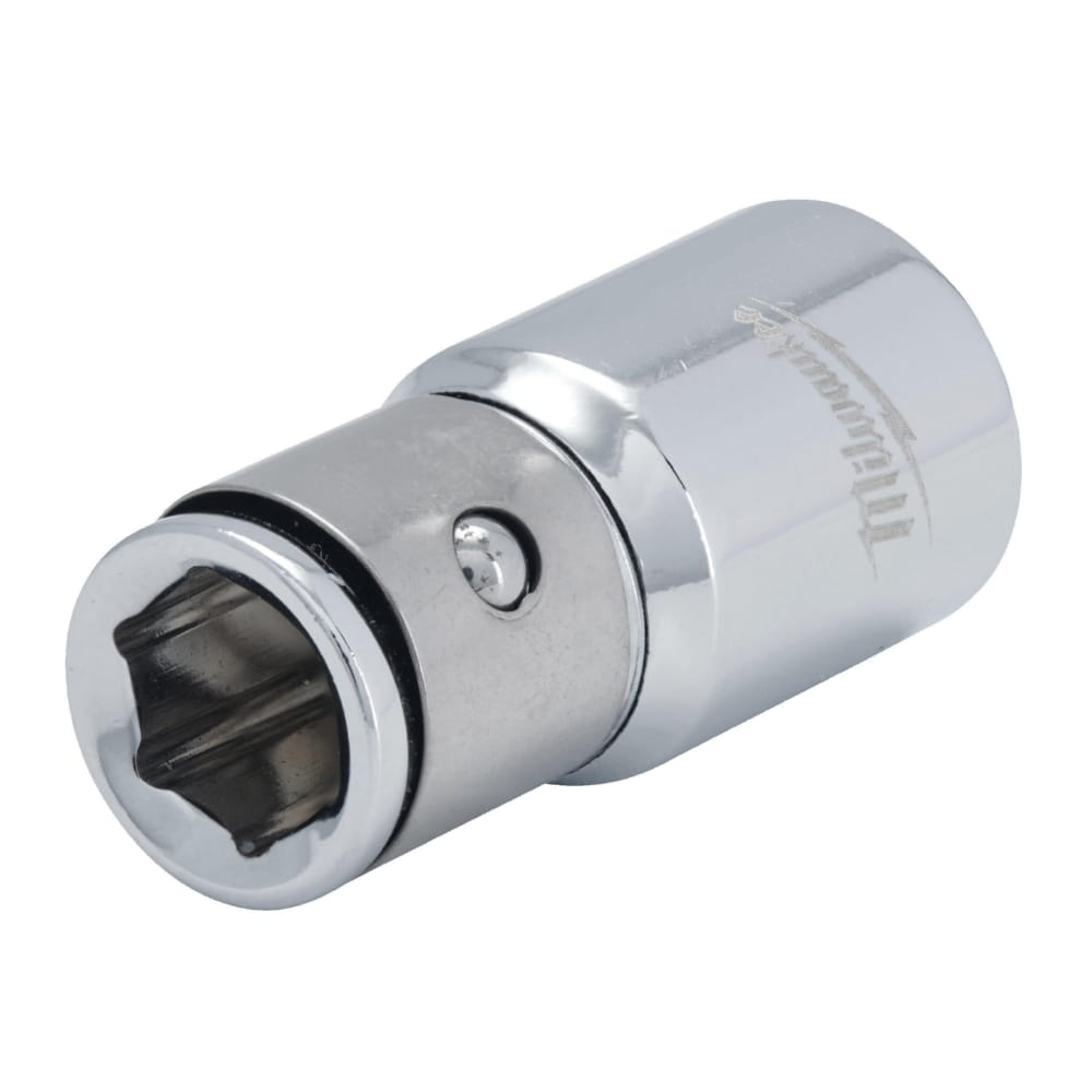Перехідник хромований MILWAUKEE з 1/4" квадратний хвостовик на 1/4" Hex
