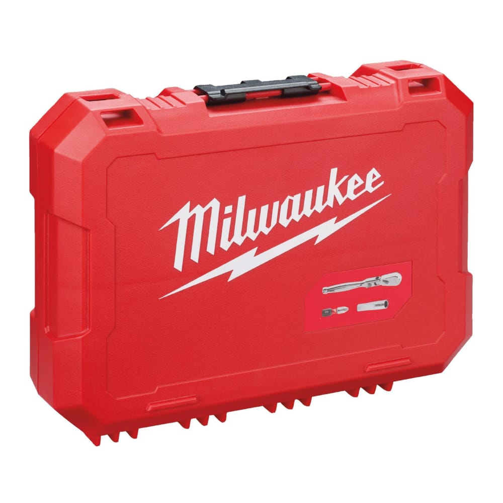 Набір біт, головок хромованих з тріскачкою ¼” та ключів MILWAUKEE, (42шт)