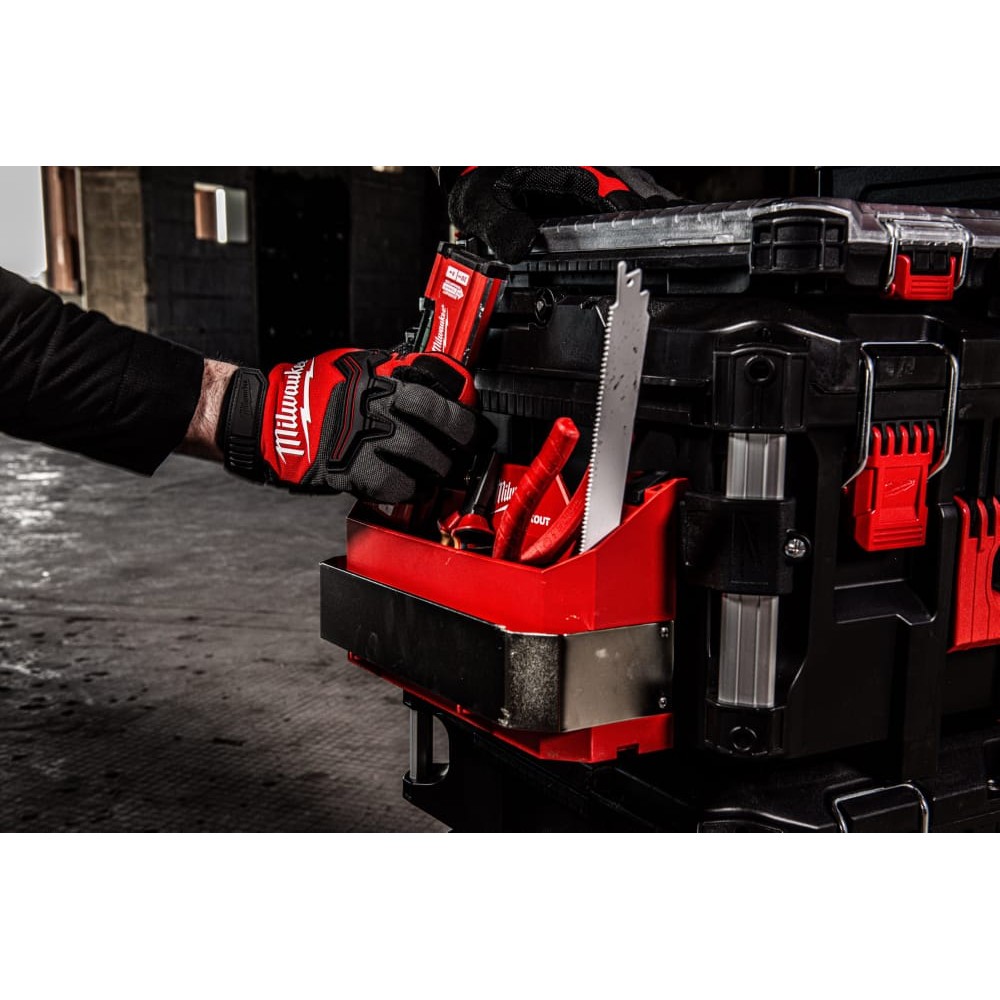 Полиця з металевою пластиною для кейсів PACKOUT™ MILWAUKEE (154x294x120мм)