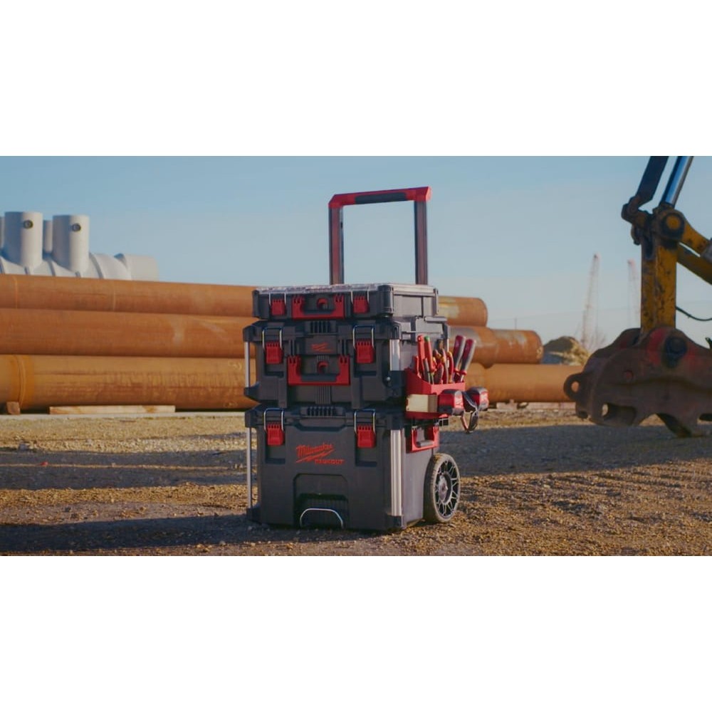 Полиця з металевою пластиною для кейсів PACKOUT™ MILWAUKEE (154x294x120мм)