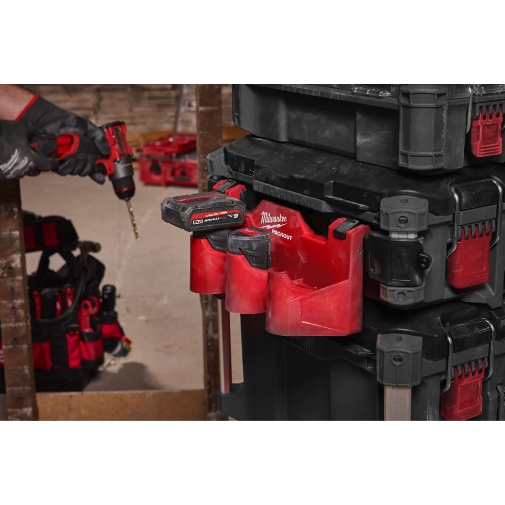 Утримувач бічний для кейсів PACKOUT™ MILWAUKEE для акумуляторів М12