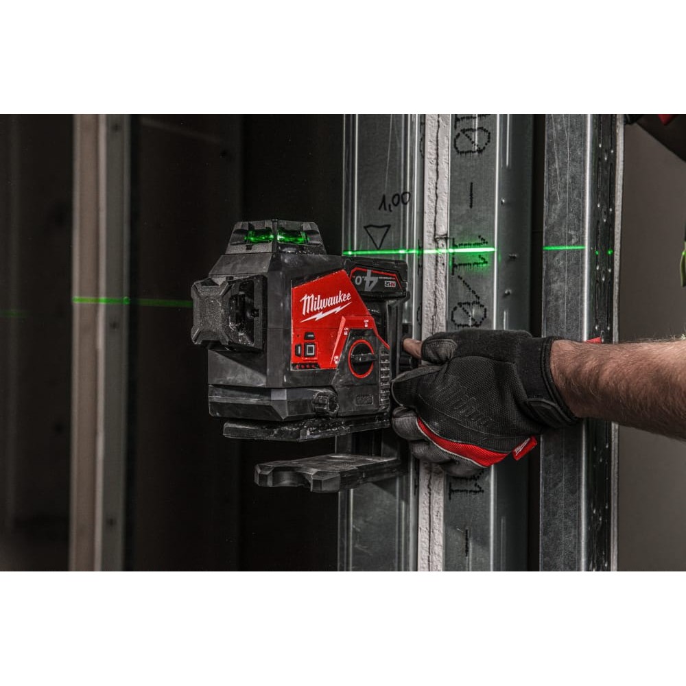 Нівелір лазерний акумуляторний 3D MILWAUKEE, M12 3PLKIT-401P, (заміна на 4933499379)