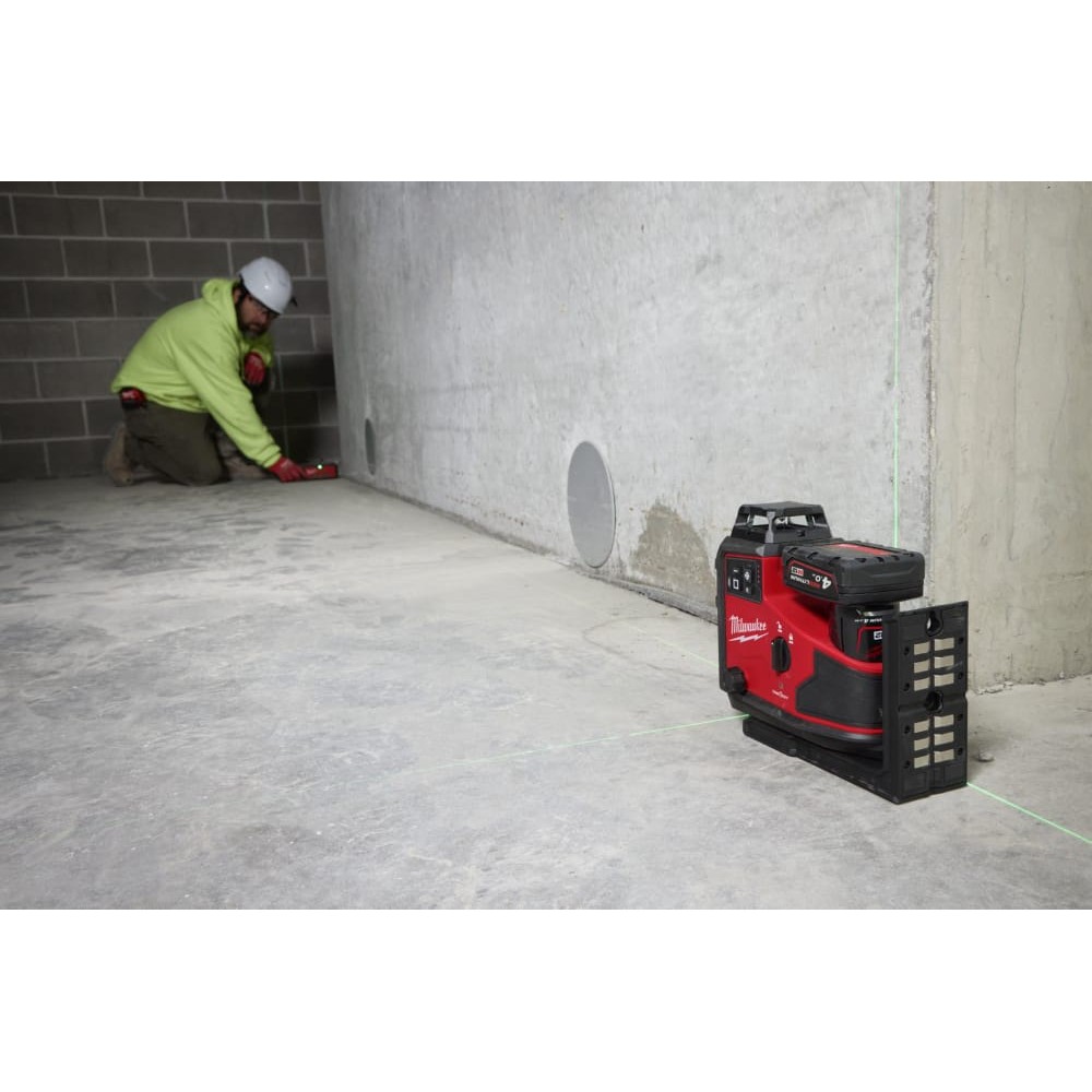 Нівелір лазерний акумуляторний 3D MILWAUKEE M12 A3PLO-0 (360˚, зелений промінь)