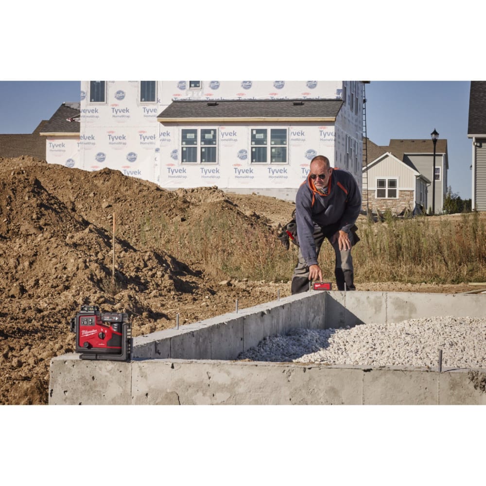 Нівелір лазерний акумуляторний 3D MILWAUKEE M12 A3PLO-0 (360˚, зелений промінь)