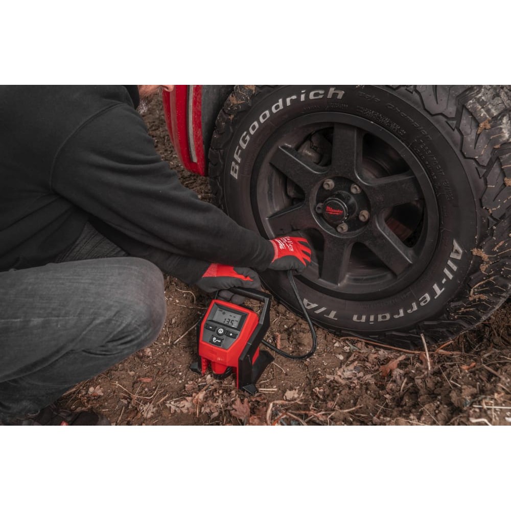 Компрессор аккумуляторный для накачки колес MILWAUKEE M12 BI-0 (каркас)