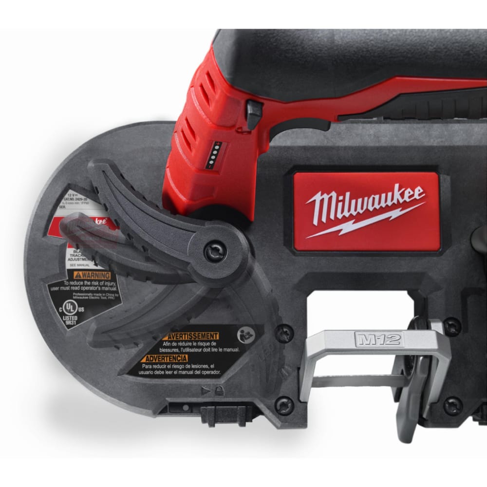 Пила стрічкова акумуляторна MILWAUKEE M12 BS-402C (ЗУ+2акк.Х4Аг+кейс)