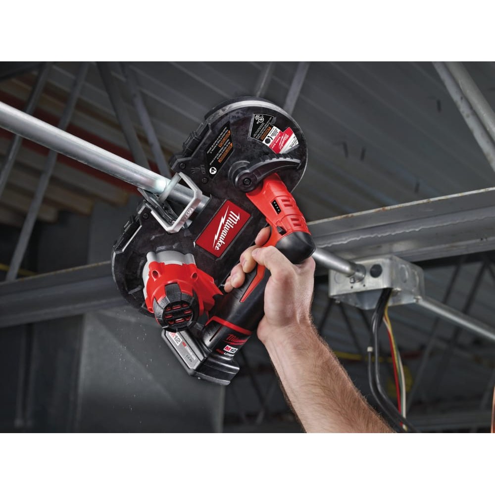 Пила стрічкова акумуляторна MILWAUKEE M12 BS-402C (ЗУ+2акк.Х4Аг+кейс)
