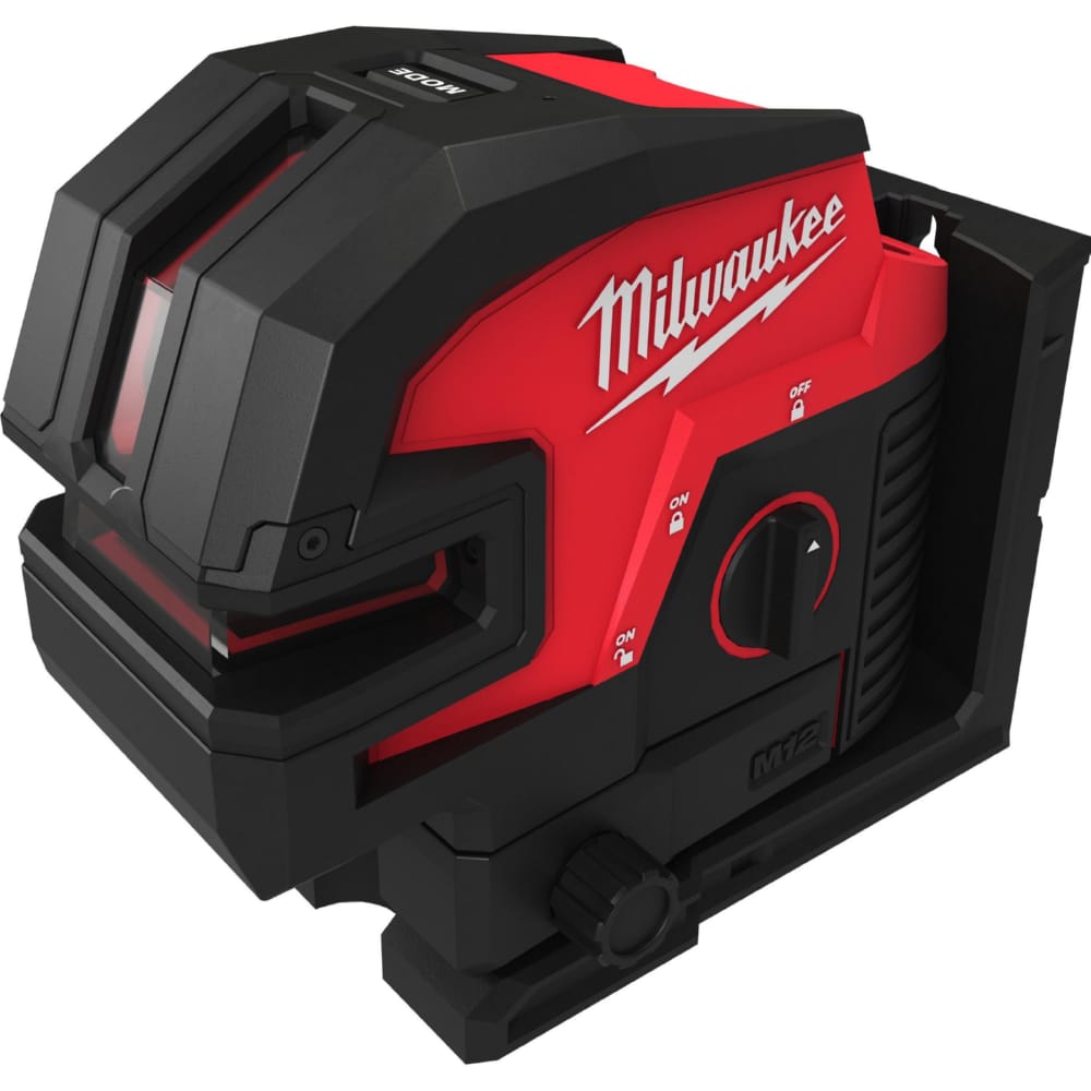 Нівелір 4х точковий лазерний акумуляторний MILWAUKEE M12 CLL4P-301C (зелений промінь) (ЗУ+1Х3Ач+кейс)