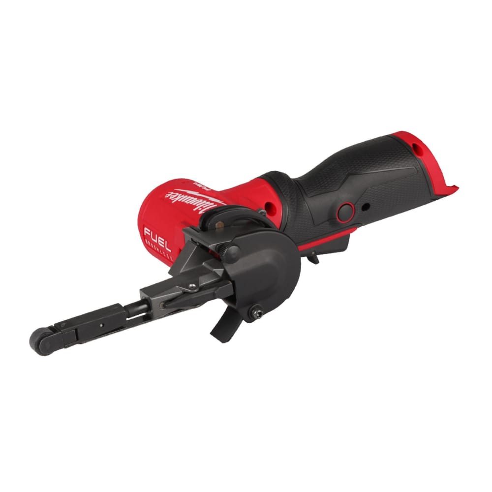 Шліфмашина стрічкова акумуляторна безщіткова MILWAUKEE M12 FBFL10-402B (10мм) (ЗУ+2Х4Ач+сумка)