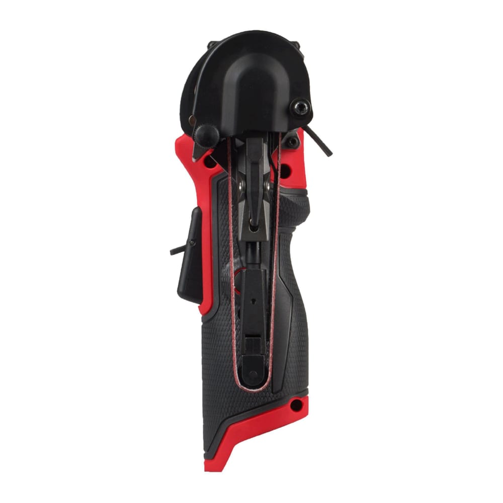 Шліфмашина стрічкова акумуляторна безщіткова MILWAUKEE M12 FBFL10-402B (10мм) (ЗУ+2Х4Ач+сумка)