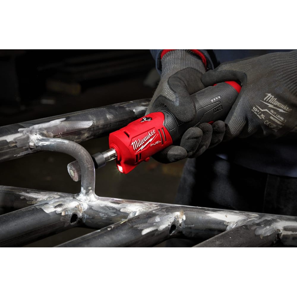 Машина прямошліфувальна акумуляторна безщіткова MILWAUKEE M12 FDGS-422B (ЗУ+2акк+сумка)