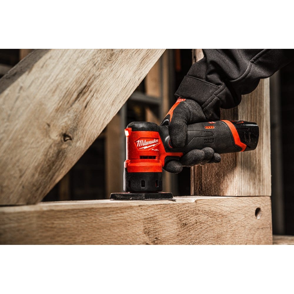 Шліфмашина вібраційна акумуляторна безщіткова MILWAUKEE M12 FDSS-422X (ЗУ+2акк.+HDкейс)