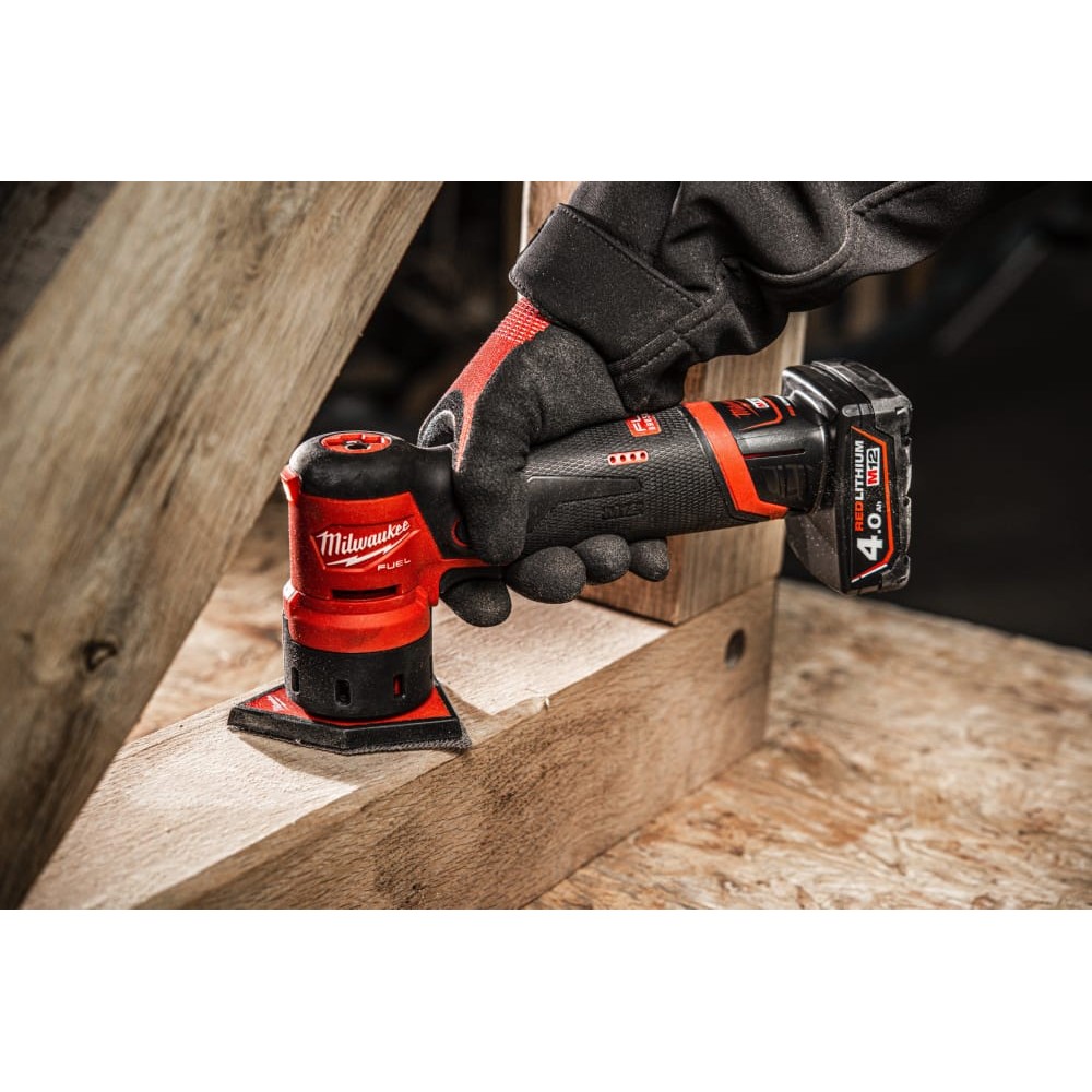 Шліфмашина вібраційна акумуляторна безщіткова MILWAUKEE M12 FDSS-422X (ЗУ+2акк.+HDкейс)
