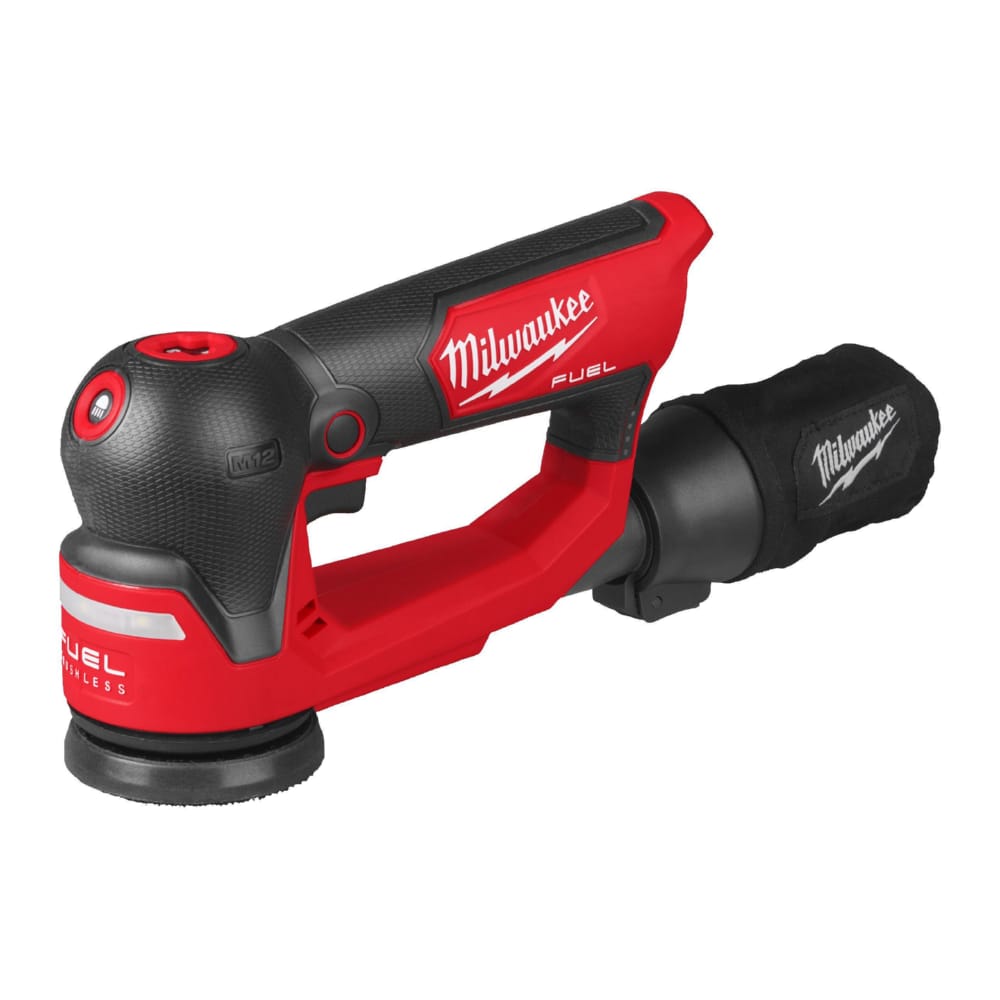 Шліфмашина ексцентрикова акумуляторна MILWAUKEE M12 FSDR75-202B, Ø75мм (ЗУ+2акк.Х2Ач+сумка)