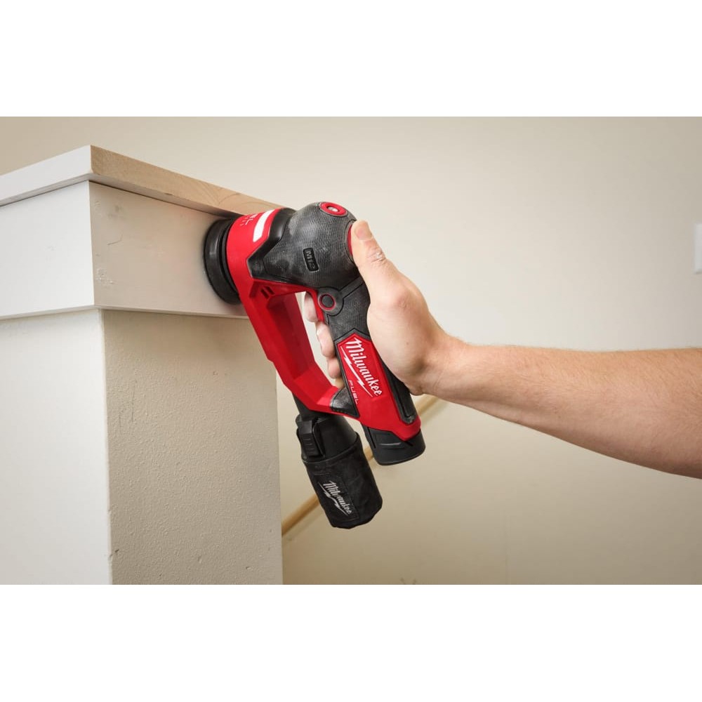 Шліфмашина ексцентрикова акумуляторна MILWAUKEE M12 FSDR75-202B, Ø75мм (ЗУ+2акк.Х2Ач+сумка)