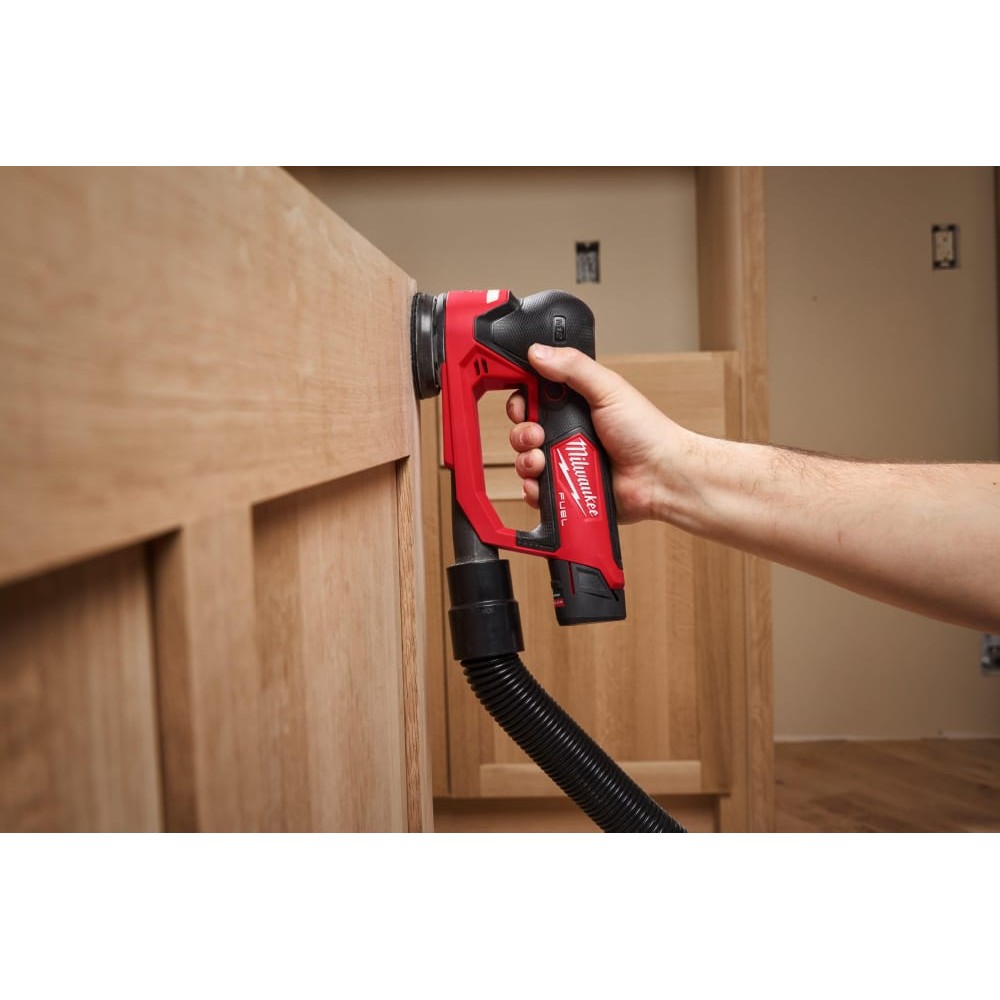 Шліфмашина ексцентрикова акумуляторна MILWAUKEE M12 FSDR75-202B, Ø75мм (ЗУ+2акк.Х2Ач+сумка)
