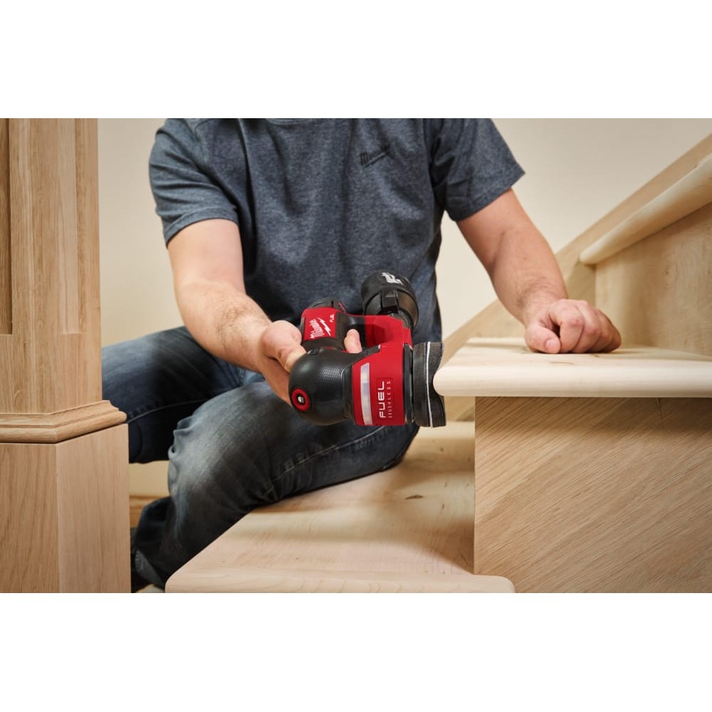 Шліфмашина ексцентрикова акумуляторна MILWAUKEE M12 FSDR75-202B, Ø75мм (ЗУ+2акк.Х2Ач+сумка)