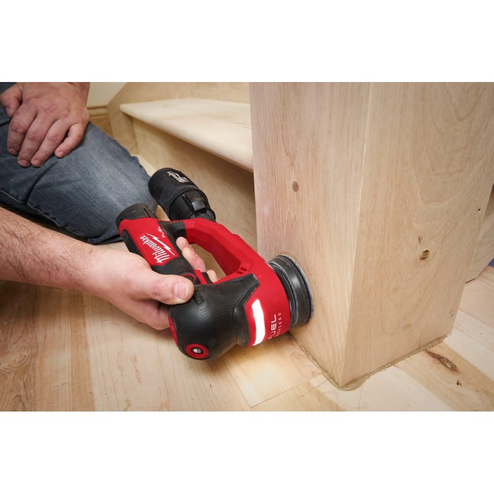 Шліфмашина ексцентрикова акумуляторна MILWAUKEE M12 FSDR75-202B, Ø75мм (ЗУ+2акк.Х2Ач+сумка)