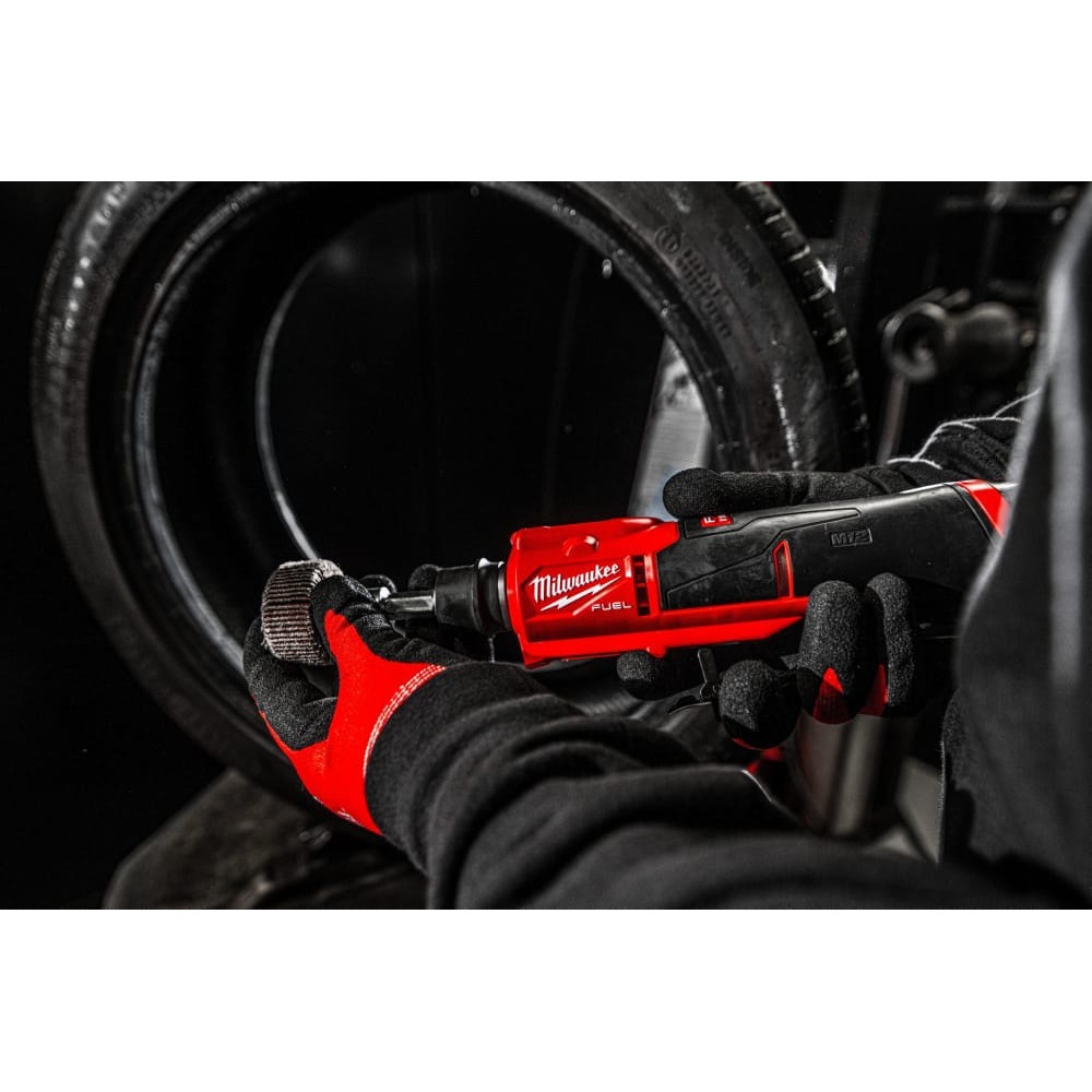 Машина прямошліфувальна акумуляторна безщіткова для обробки шин MILWAUKEE M12 FTB-0 (каркас)