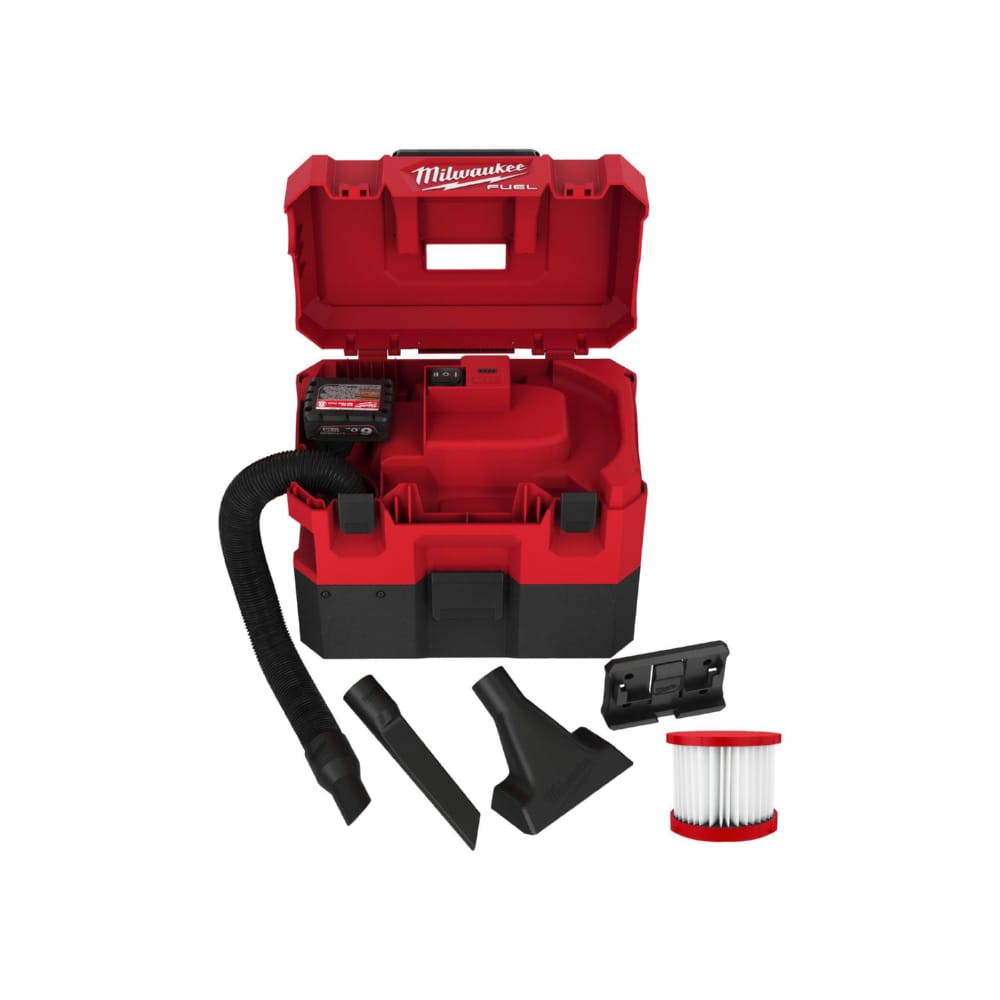 Пылесос аккумуляторный для воды и сухого мусора MILWAUKEE M12 FVCL-0 (каркас)