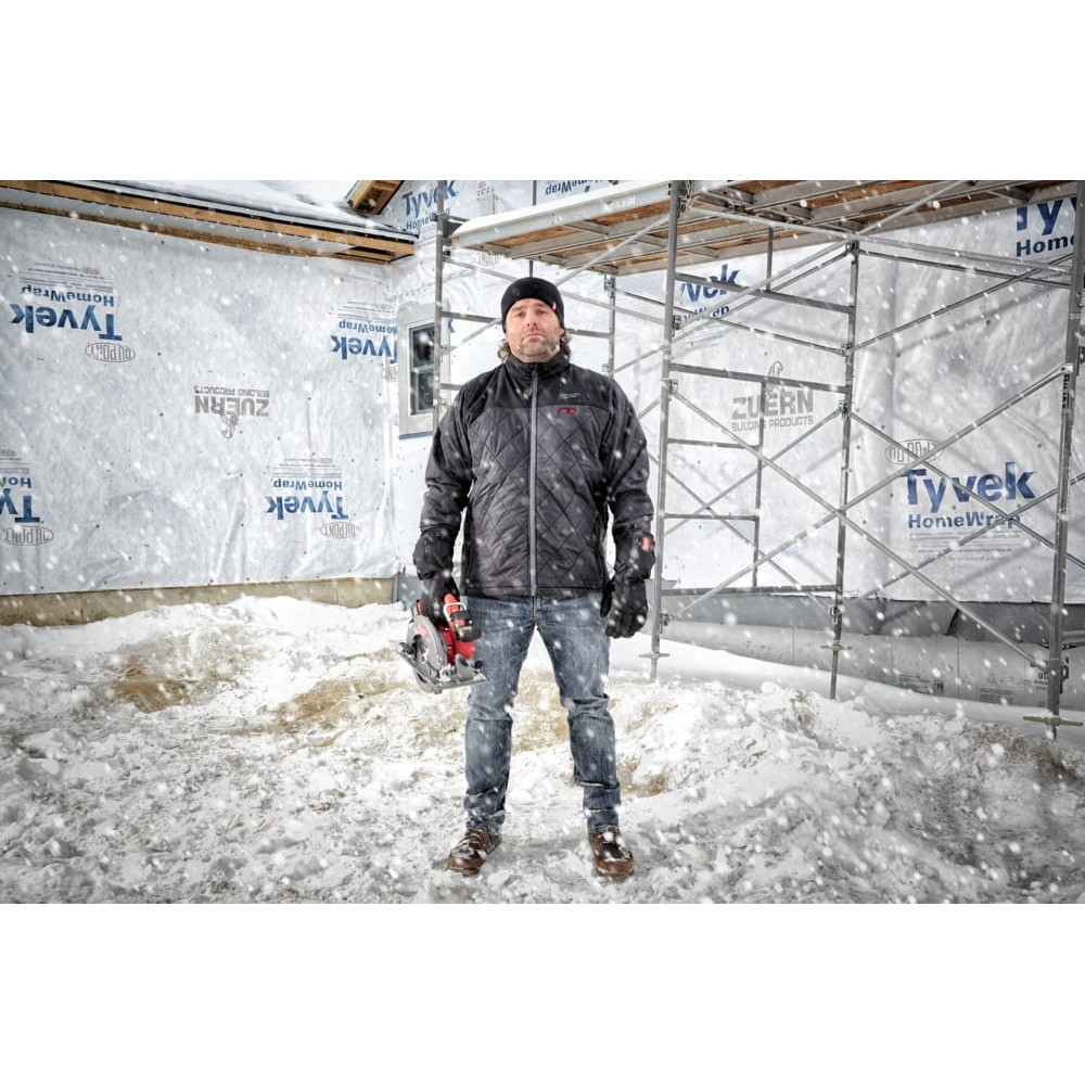 Куртка з електропідігрівом преміальна MILWAUKEE M12 HJP-0 (S), чорна (розмір S)