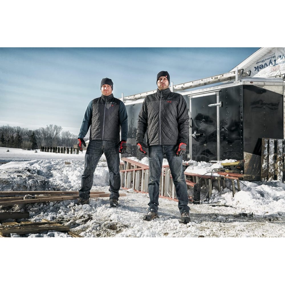 Куртка з електропідігрівом преміальна MILWAUKEE M12 HJP-0 (S), чорна (розмір S)