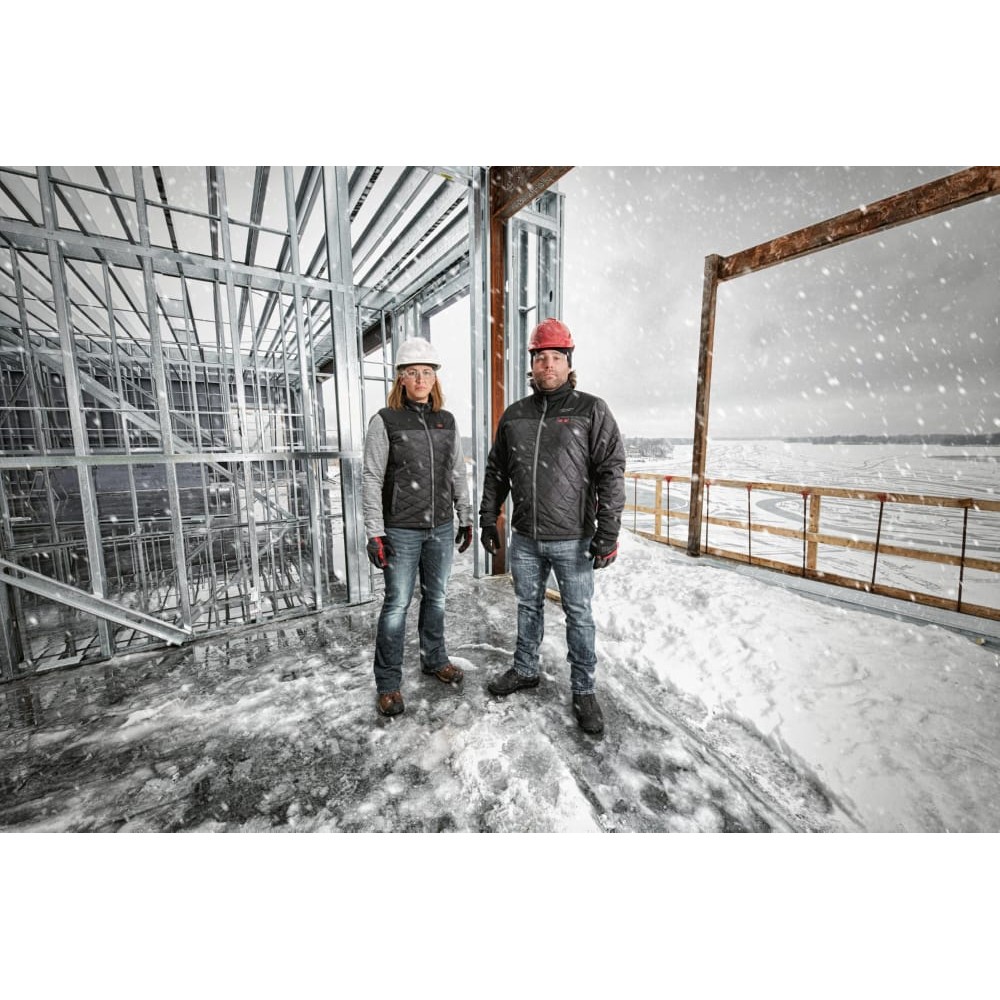 Куртка з електропідігрівом преміальна MILWAUKEE M12 HJP-0 (S), чорна (розмір S)