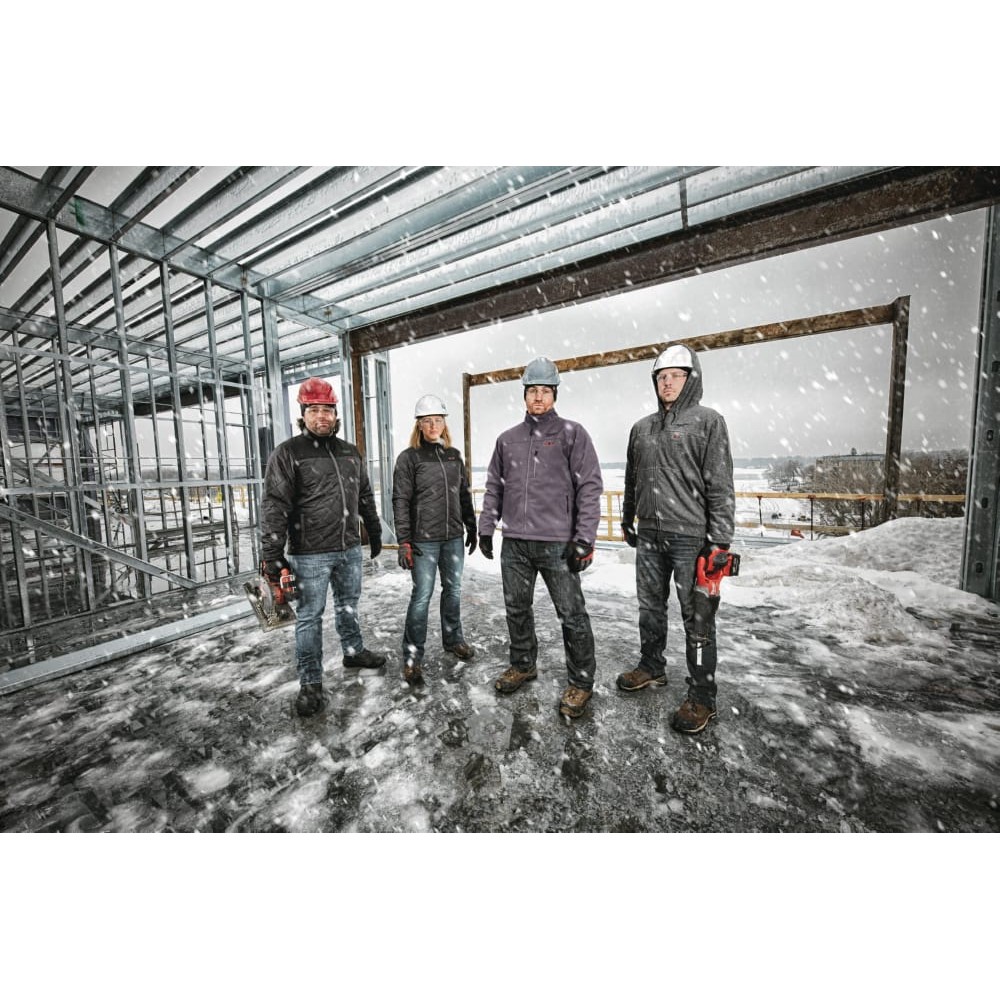 Куртка з електропідігрівом преміальна MILWAUKEE M12 HJP-0 (S), чорна (розмір S)