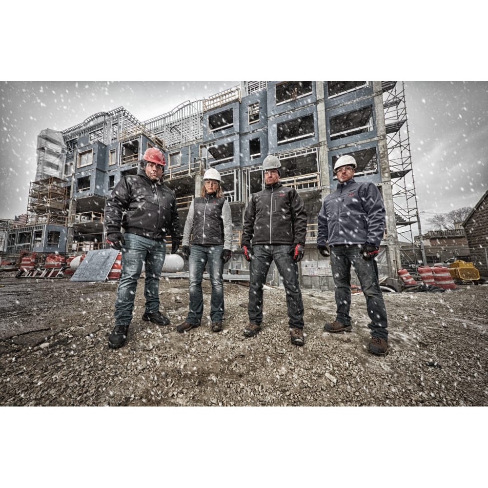 Куртка з електропідігрівом преміальна MILWAUKEE M12 HJP-0 (S), чорна (розмір S)