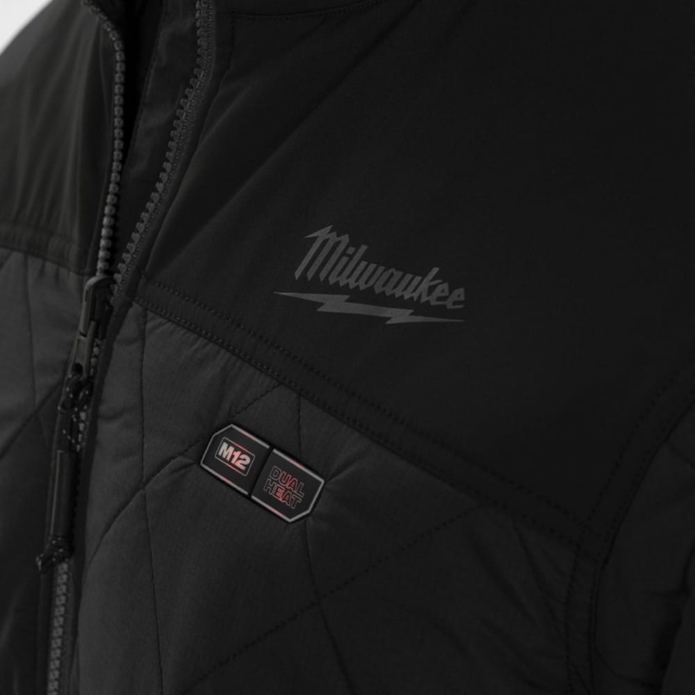 Куртка з електропідігрівом преміальна MILWAUKEE M12 HJP-0 (S), чорна (розмір S)