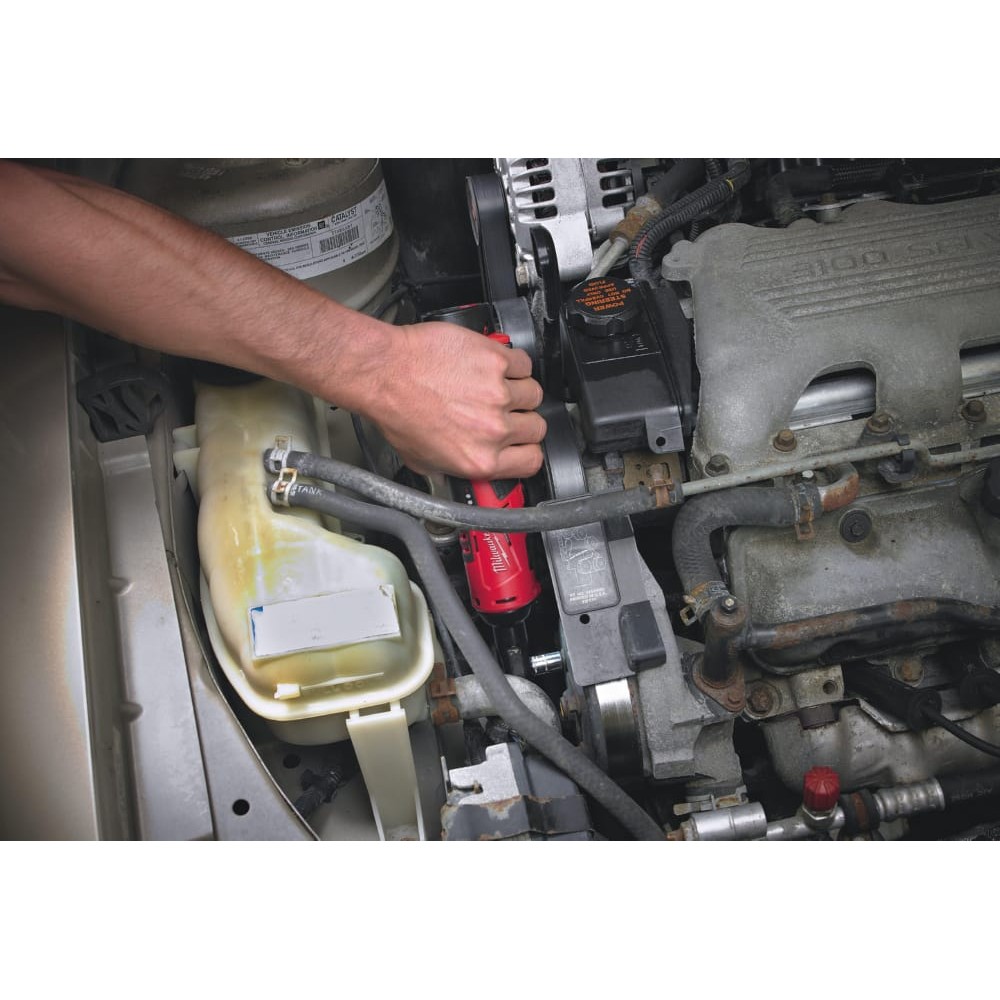 Трещітка акумуляторна безщіткова MILWAUKEE 3/8" (47 Нм) M12 IR-201B (ЗУ+1акк.Х2Ач+сумка)