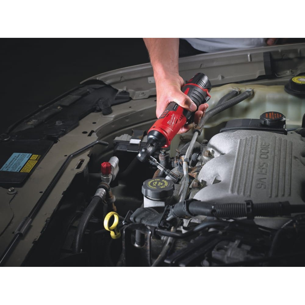 Трещітка акумуляторна безщіткова MILWAUKEE 3/8" (47 Нм) M12 IR-201B (ЗУ+1акк.Х2Ач+сумка)