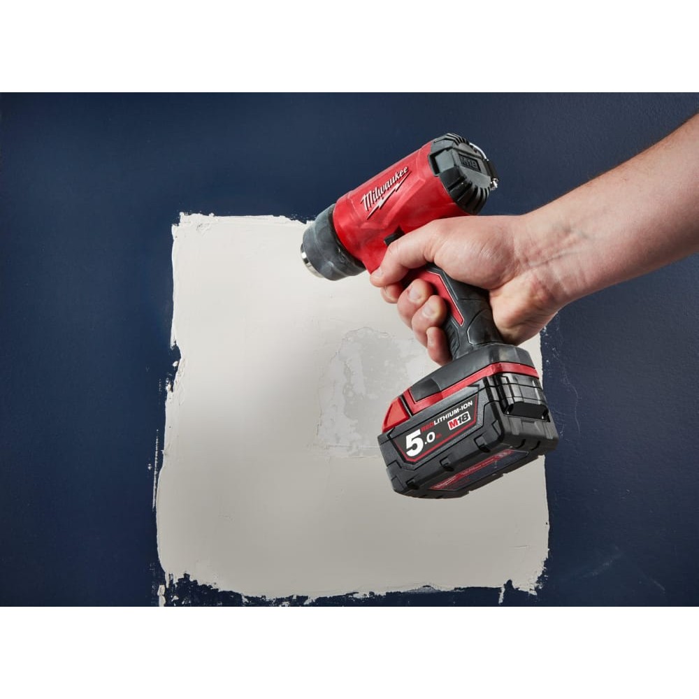 Пістолет гарячого повітря - акумуляторний фен MILWAUKEE M18 BHG-502C (ЗУ+2акк.Х5Ач+кейс)