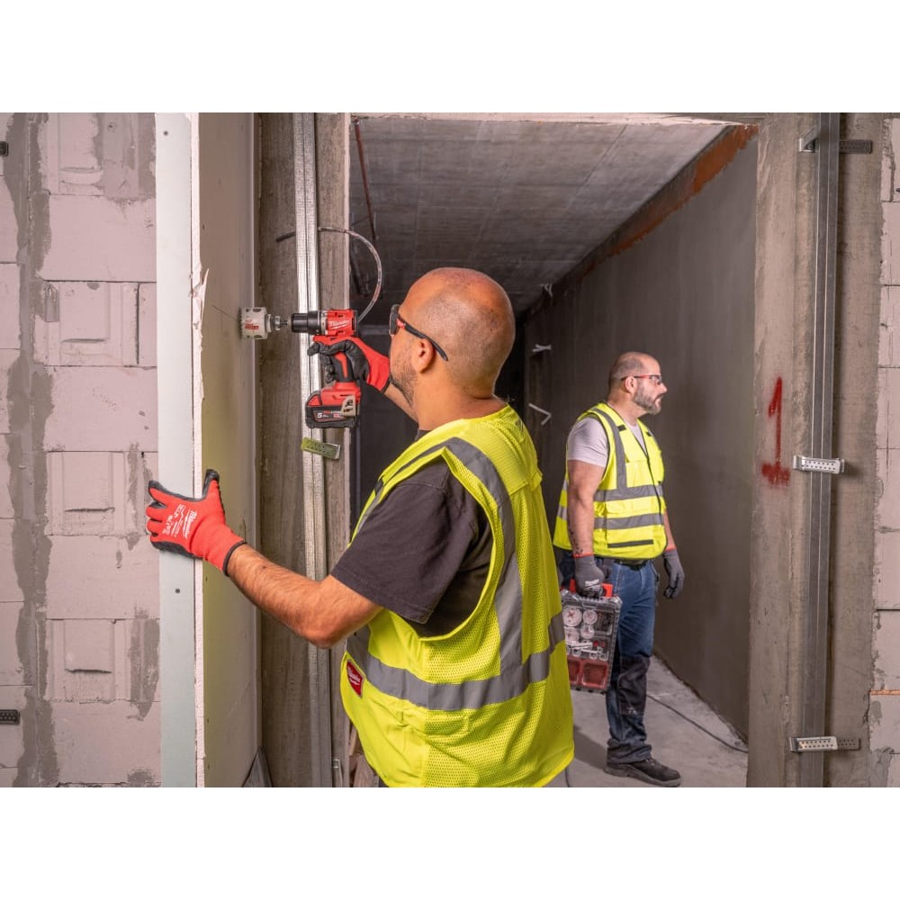Дриль-шуруповерт акумуляторна безщіткова ударна MILWAUKEE M18 BLPDRC-502C (60Нм) (ЗУ+2Х5Ач+кейс)