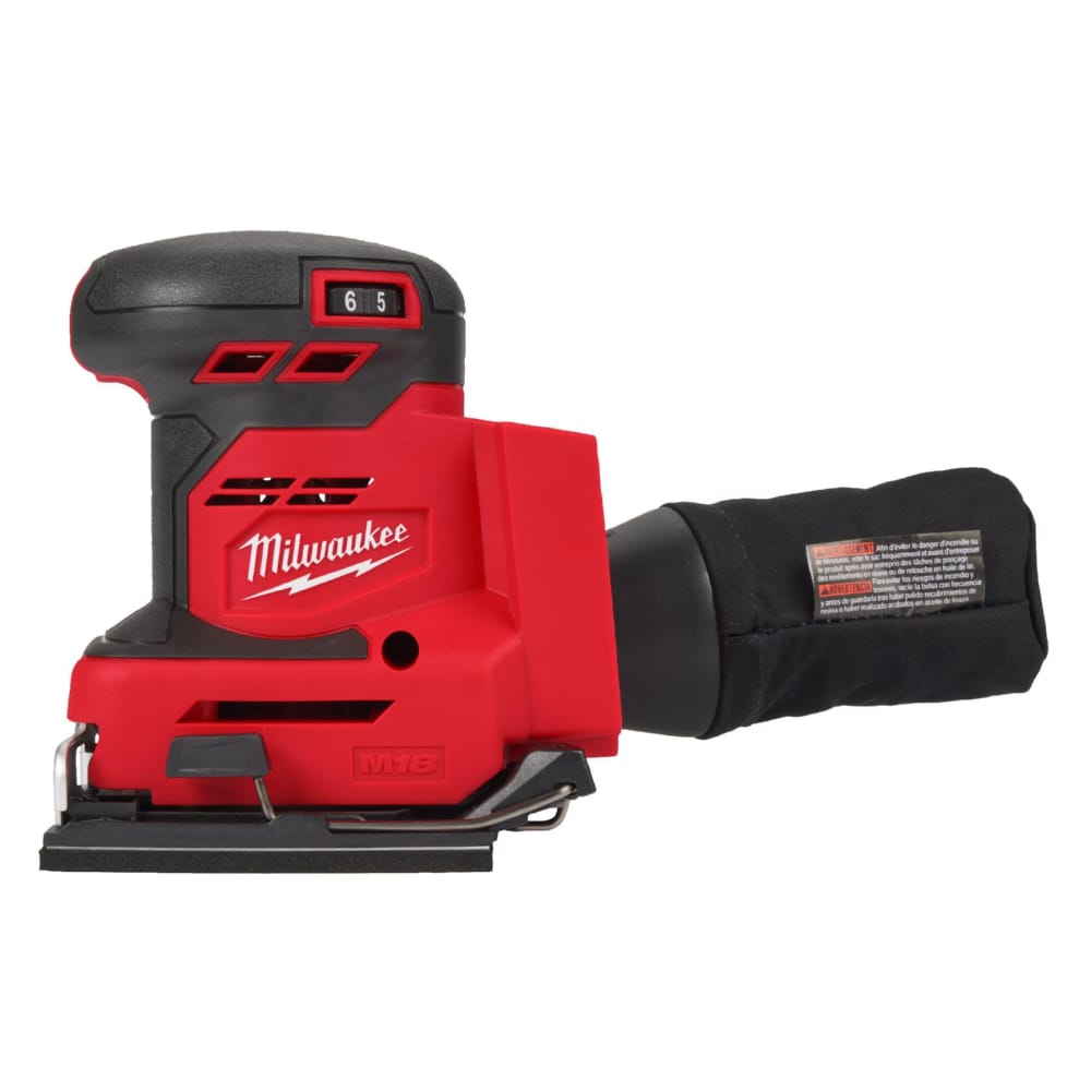 Шліфмашина вібраційна акумуляторна MILWAUKEE M18 BQSS-502B (ЗУ+2акк.Х5Ач+сумка)
