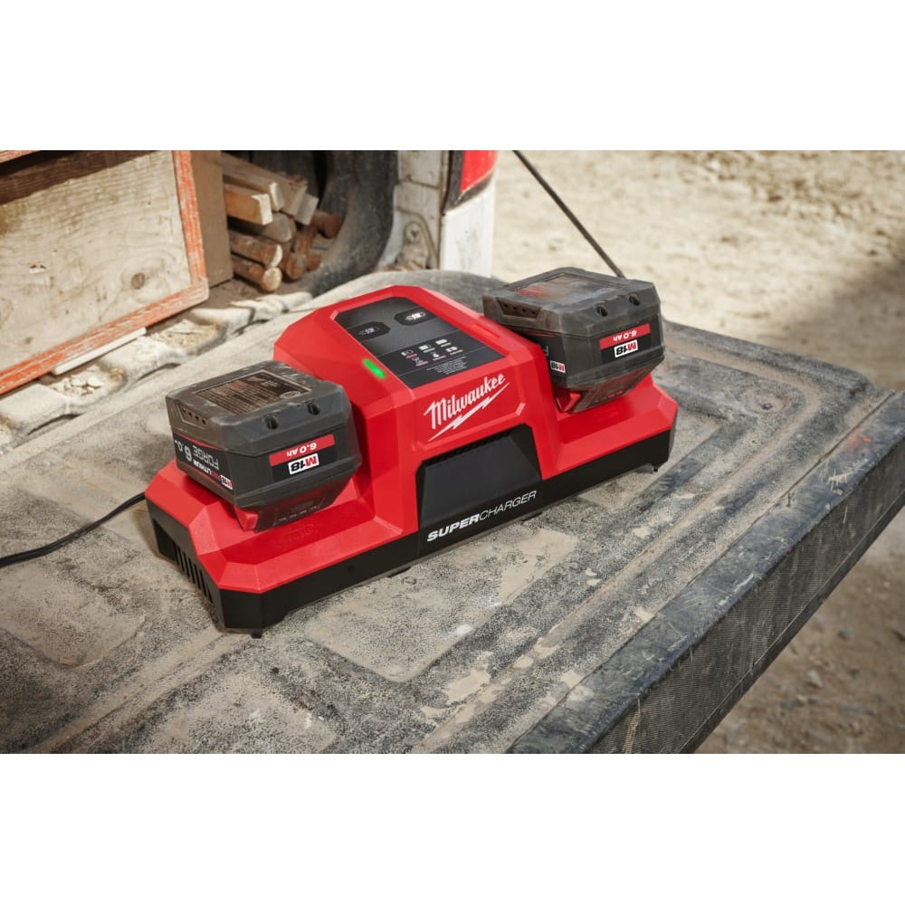 Зарядний пристрій MILWAUKEE M18 DBSC Dual SUPER CHARGER (заміна на 4932498557)