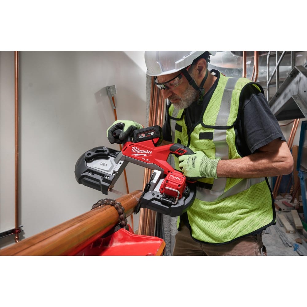 Пила стрічкова акумуляторна безщіткова MILWAUKEE M18 FBS127-502C (ЗУ+2акк.Х5Ач+ кейс)