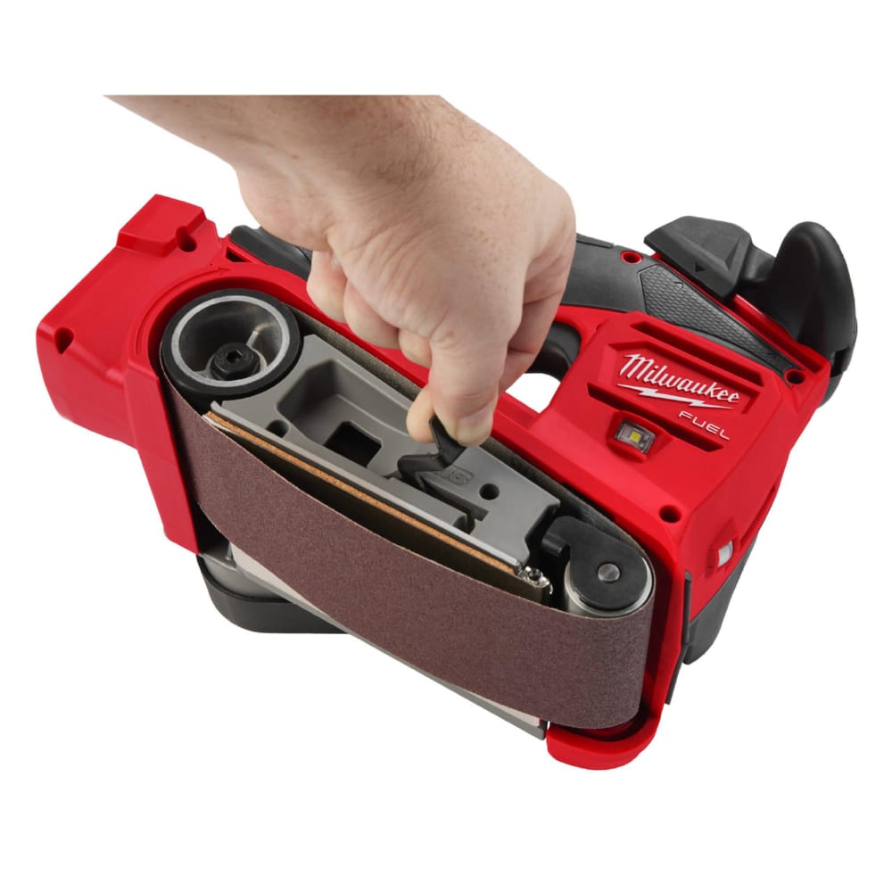 Шлифмашина ленточная аккумуляторная бесщеточная MILWAUKEE M18FBTS75-502X (ЗУ+2акк.Х5Ач+HDкейс)