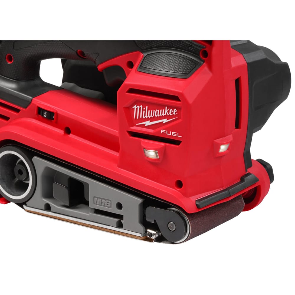 Шлифмашина ленточная аккумуляторная бесщеточная MILWAUKEE M18FBTS75-502X (ЗУ+2акк.Х5Ач+HDкейс)