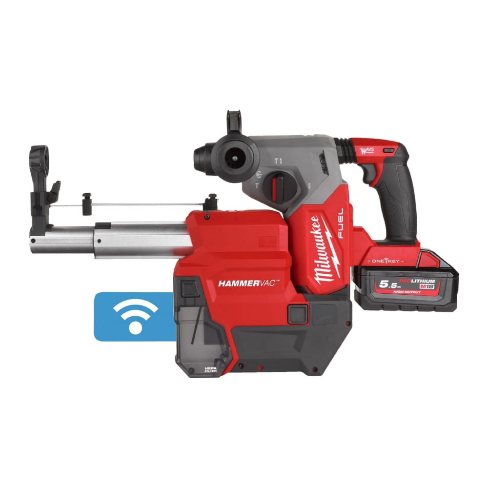 Система акумулятора для пилу видалення SDS-PLUS MILWAUKEE M18 FDDEXL-0 (для M18 FH,FHX,ONEFH,ONEFHX)