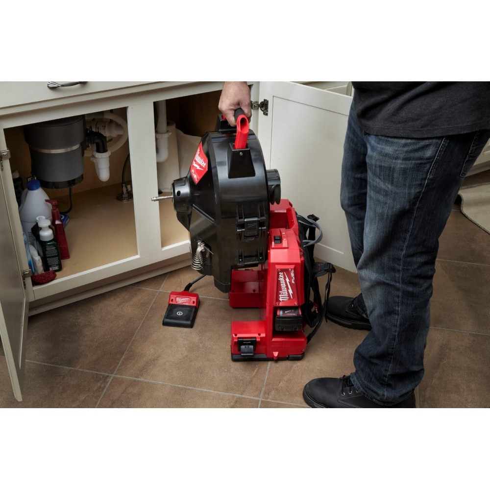Машина прочистная аккумуляторная ранцевая MILWAUKEE M18 FFSDC13-0 трос 13мм (каркас)