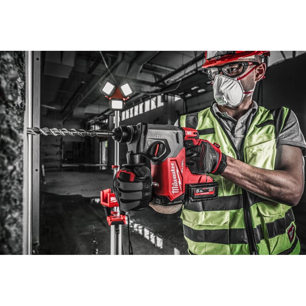 Перфоратор аккумуляторный бесщёточный SDS-PLUS MILWAUKEE M18 FH-0X (2,5Дж) (каркас+HDкейс)