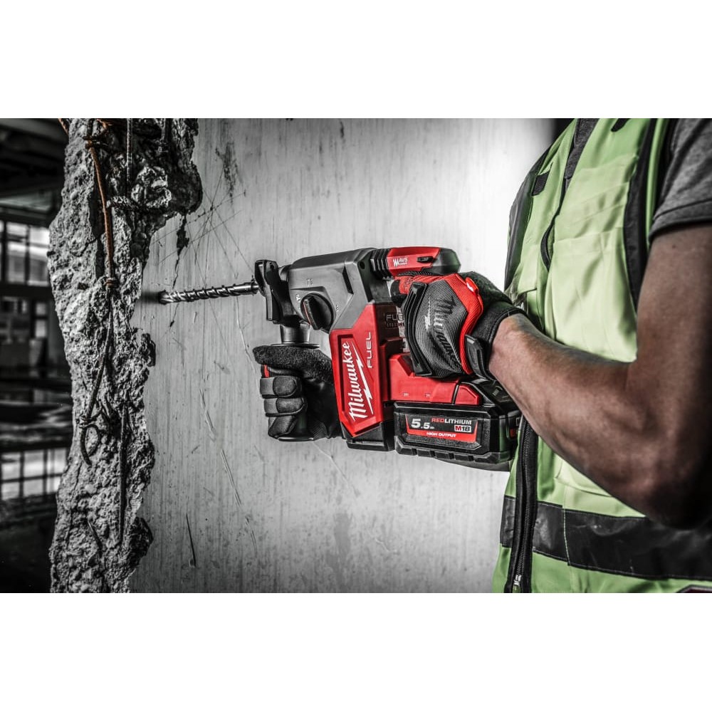 Перфоратор аккумуляторный бесщёточный SDS-PLUS MILWAUKEE M18 FH-0X (2,5Дж) (каркас+HDкейс)